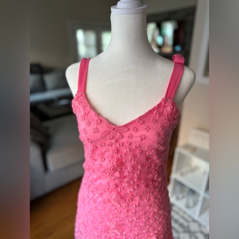 Blue Rain Pink Floral Mini Dress - Picture 5 of 9